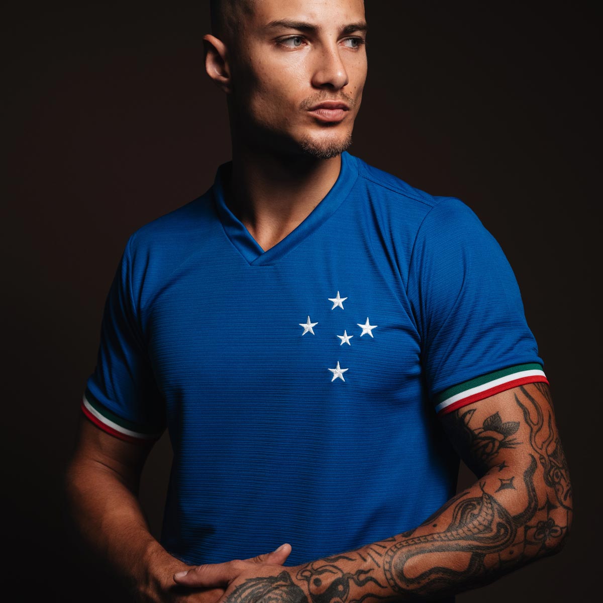 Cruzeiro Retro Palestra Blue Men's T-Shirt