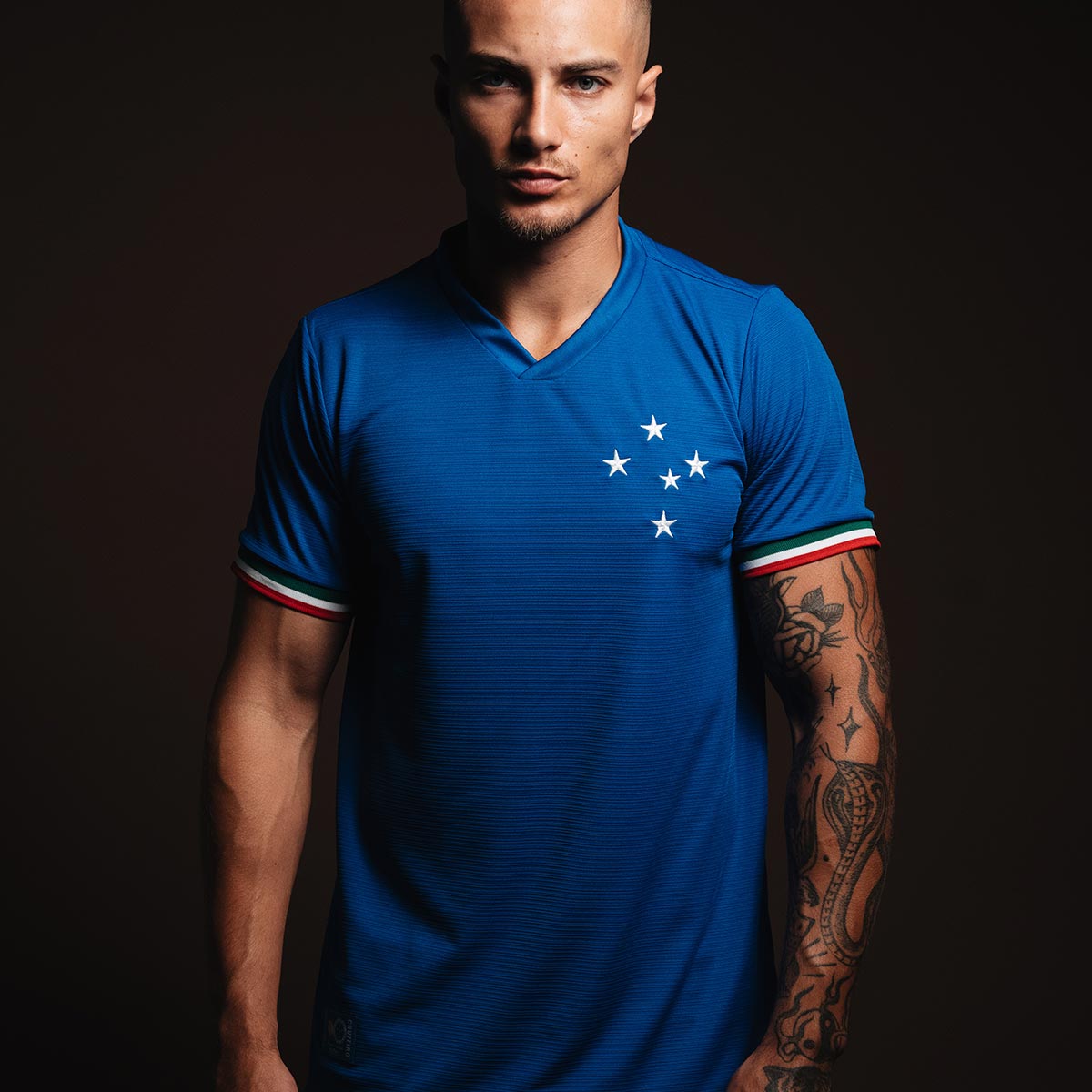 Cruzeiro Retro Palestra Blue Men's T-Shirt