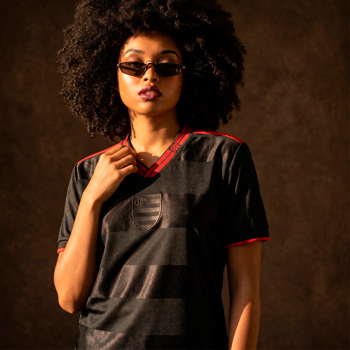 Flamengo Retro Black Edition Woman's T-Shirt