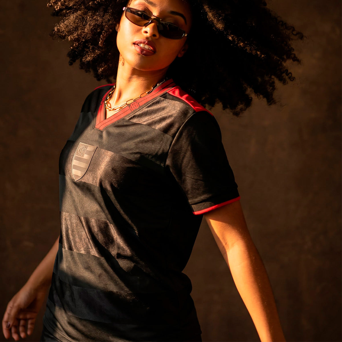 Flamengo Retro Black Edition Woman's T-Shirt