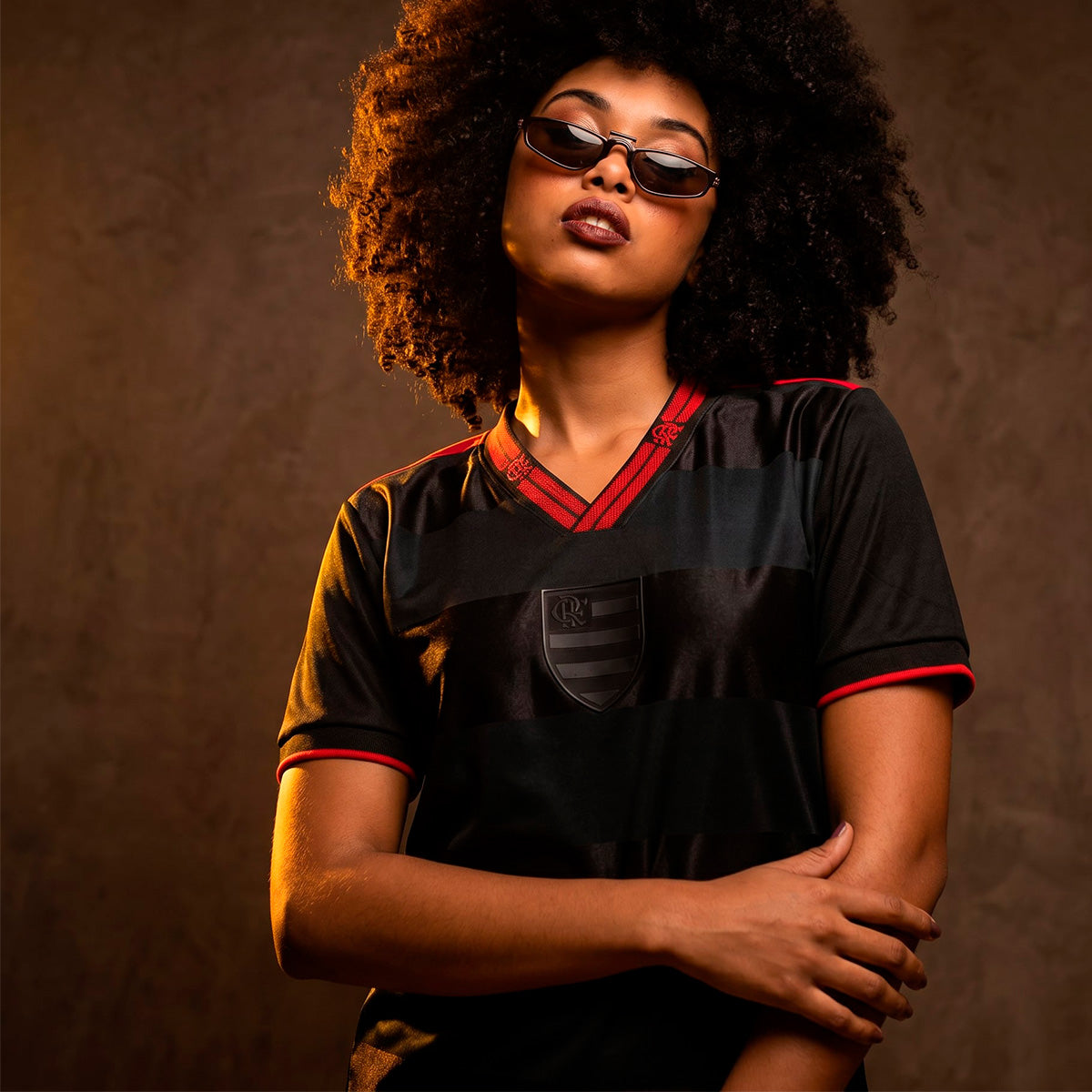 Flamengo Retro Black Edition Woman's T-Shirt