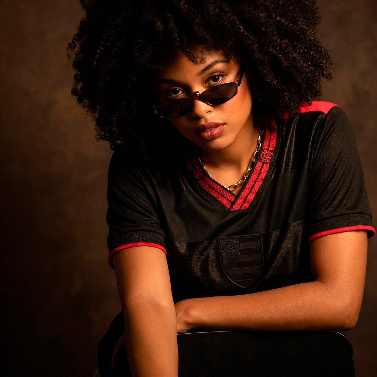 Flamengo Retro Black Edition Woman's T-Shirt