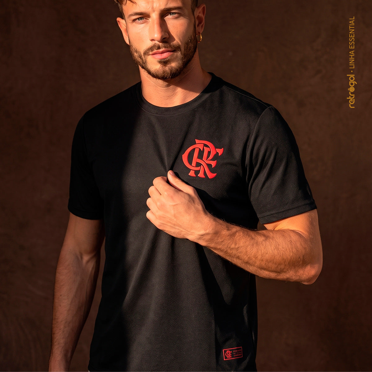 Flamengo Patch 3D Black Men's T-Shirt
