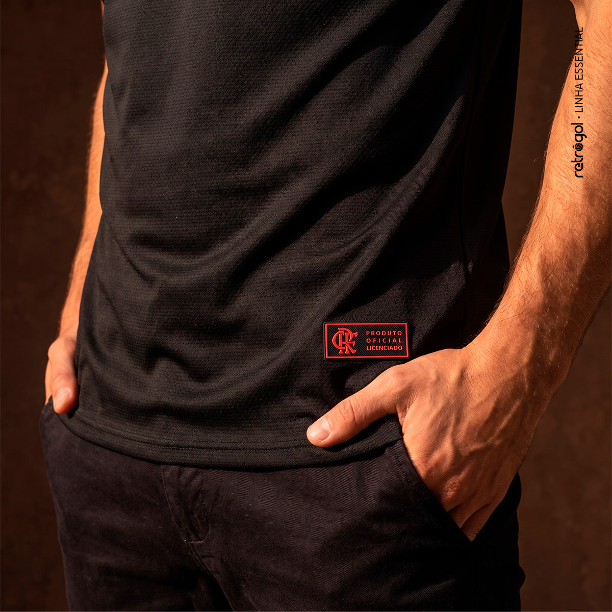 Flamengo Patch 3D Black Men's T-Shirt