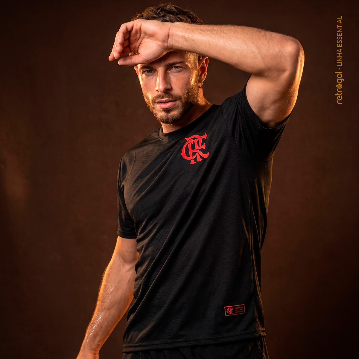 Flamengo Patch 3D Black Men's T-Shirt