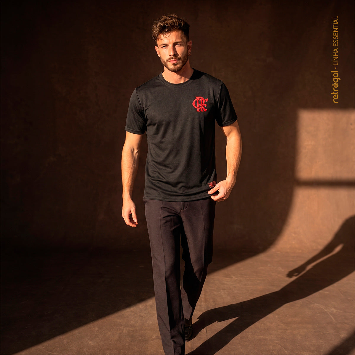 Flamengo Patch 3D Black Men's T-Shirt