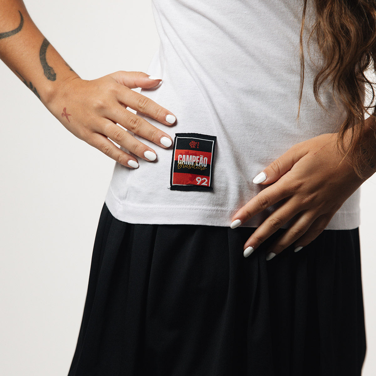 Flamengo Retro 1992 JR White Woman's T-Shirt