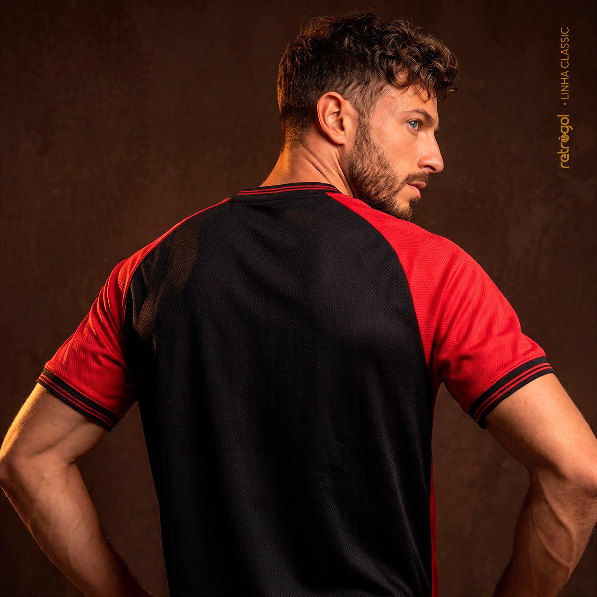 Flamengo Gold Jacquard Red Men's T-Shirt
