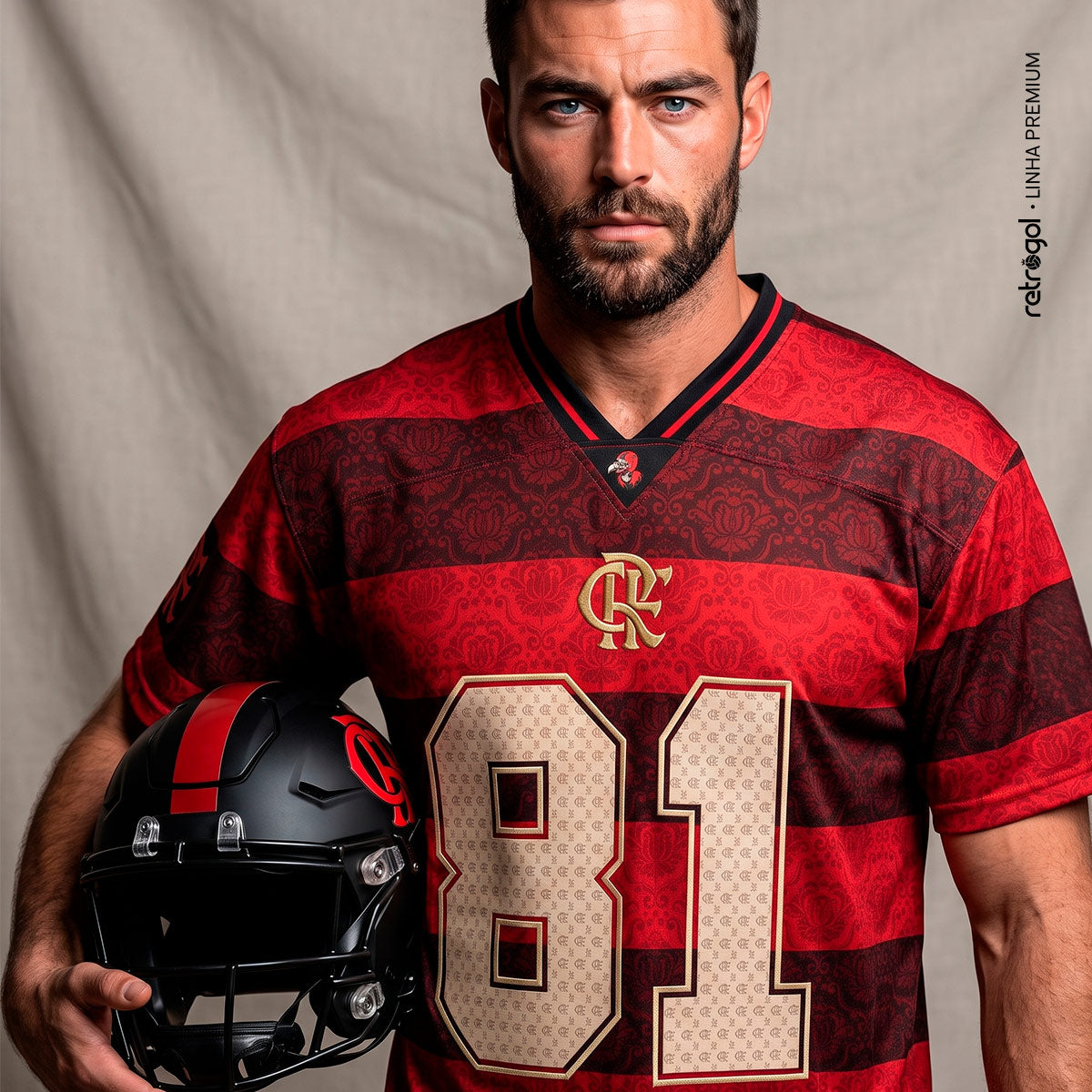 Flamengo NFL 81 Rubro-Negro Red Men's T-Shirt