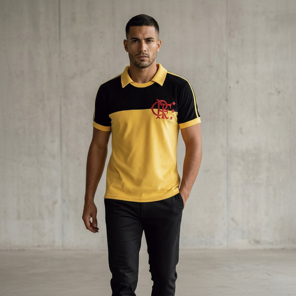 Flamengo Retro 1982 Yellow Men's T-Shirt