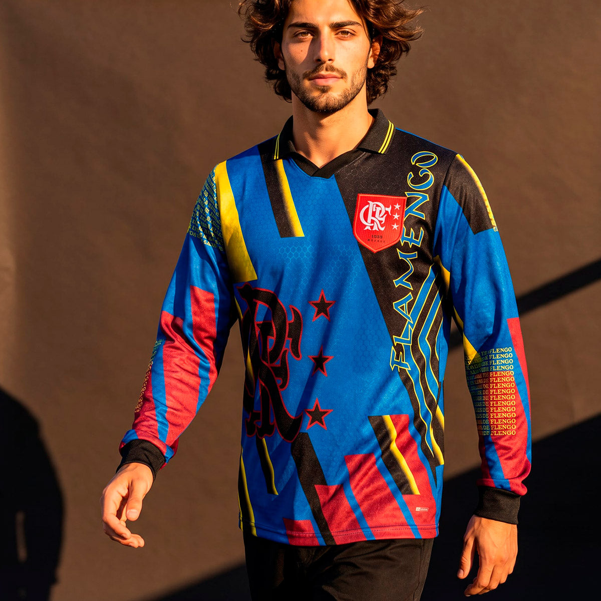Flamengo Retro 1997 Goalkeeper Men's Long Sleeved T-Shirt