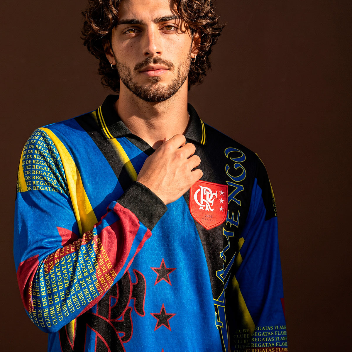 Flamengo Retro 1997 Goalkeeper Men's Long Sleeved T-Shirt