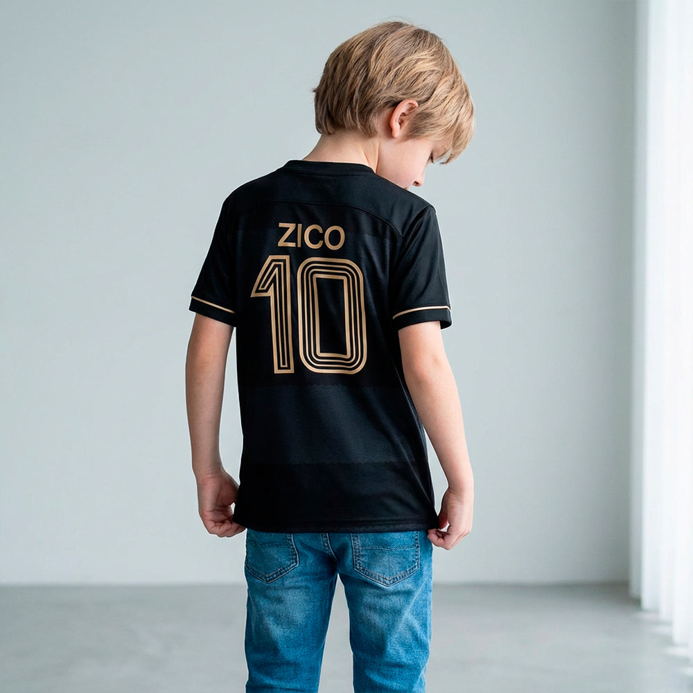 Flamengo Retro 1981 Zico Gold Unisex Kid's T-Shirt