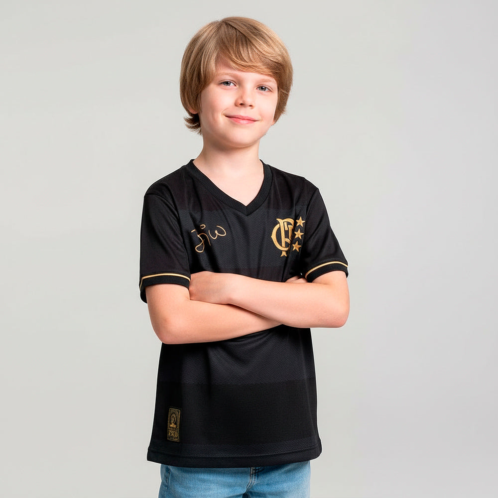 Flamengo Retro 1981 Zico Gold Unissex Kid's T-Shirt