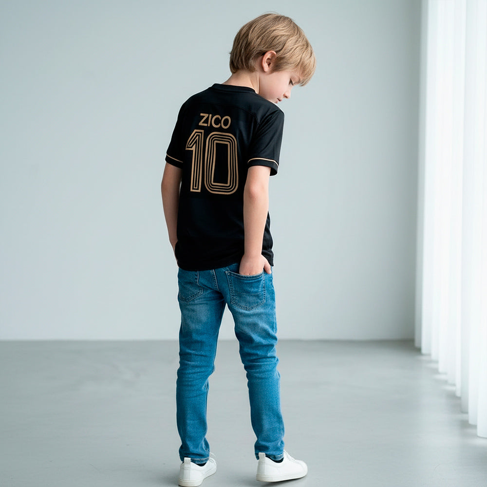 Flamengo Retro 1981 Zico Gold Unissex Kid's T-Shirt