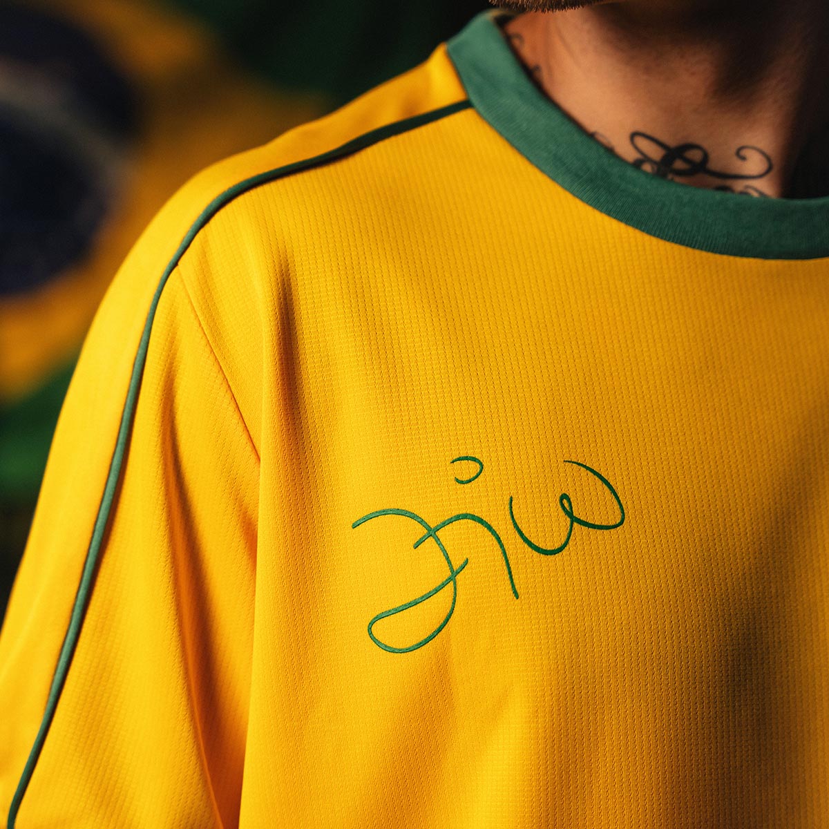 Flamengo Retro Zico Brazil Yellow Men's T-Shirt