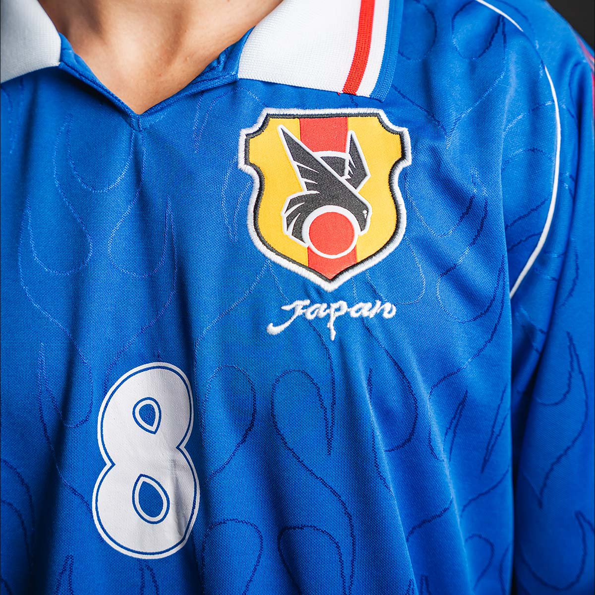 Japan Retro 1998 Nakata Blue Men's Long Sleeved T-Shirt