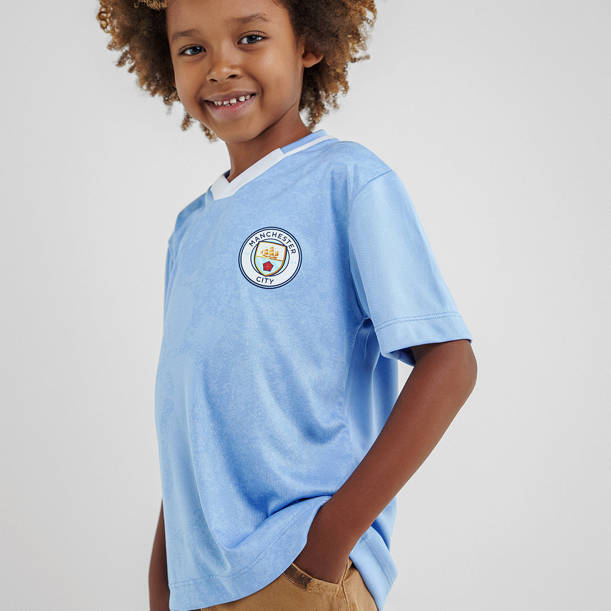 Manchester City Blue Unissex Kid's T-Shirt