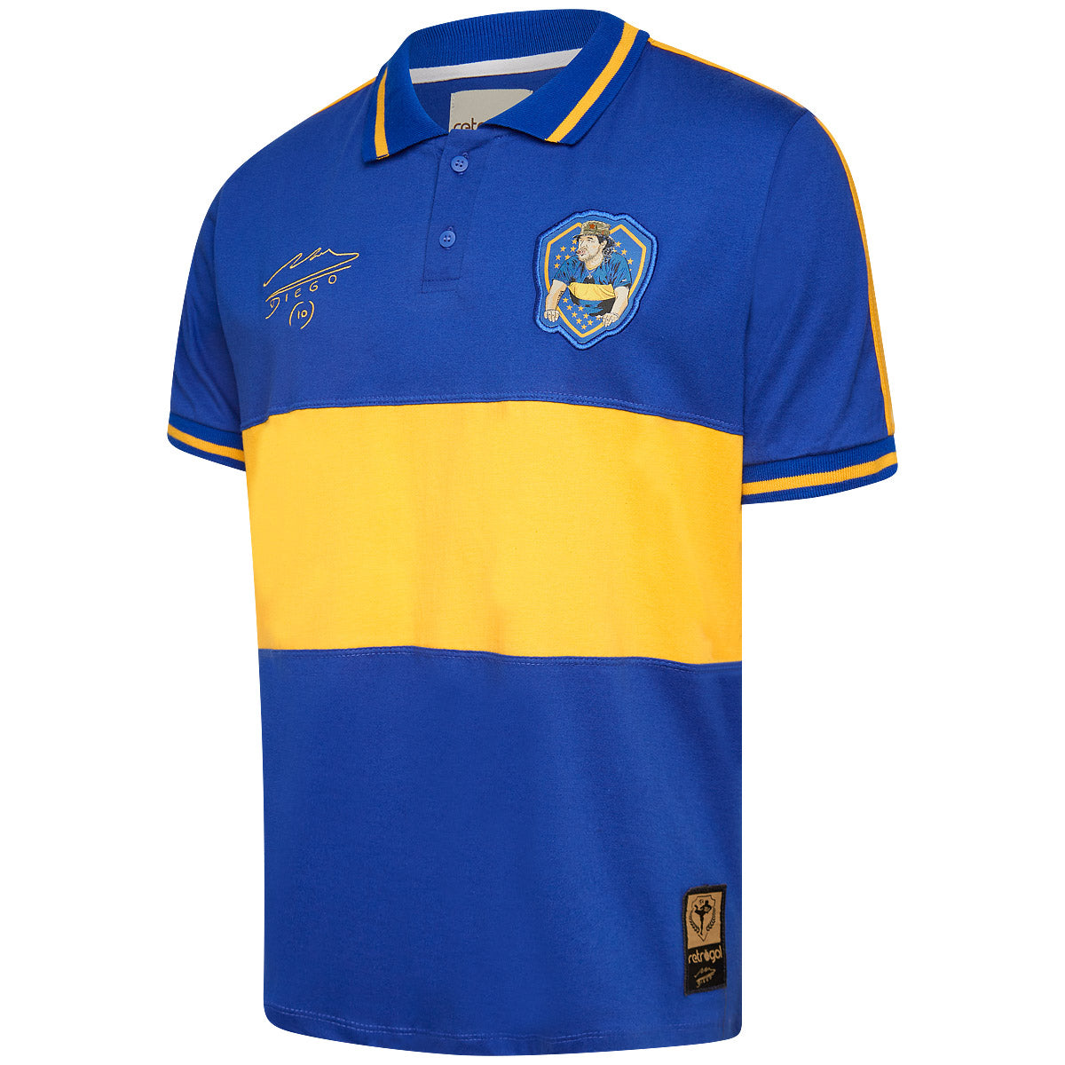 Boca Juniors Retro Maradona Men's Polo T-Shirt