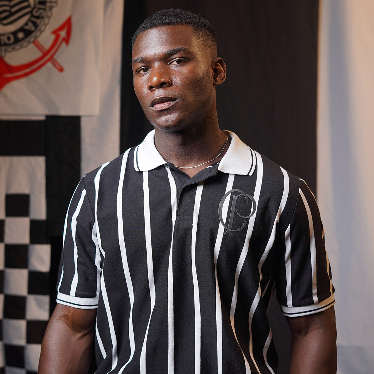 Corinthians Retro CP Lines Men's Polo T-Shirt