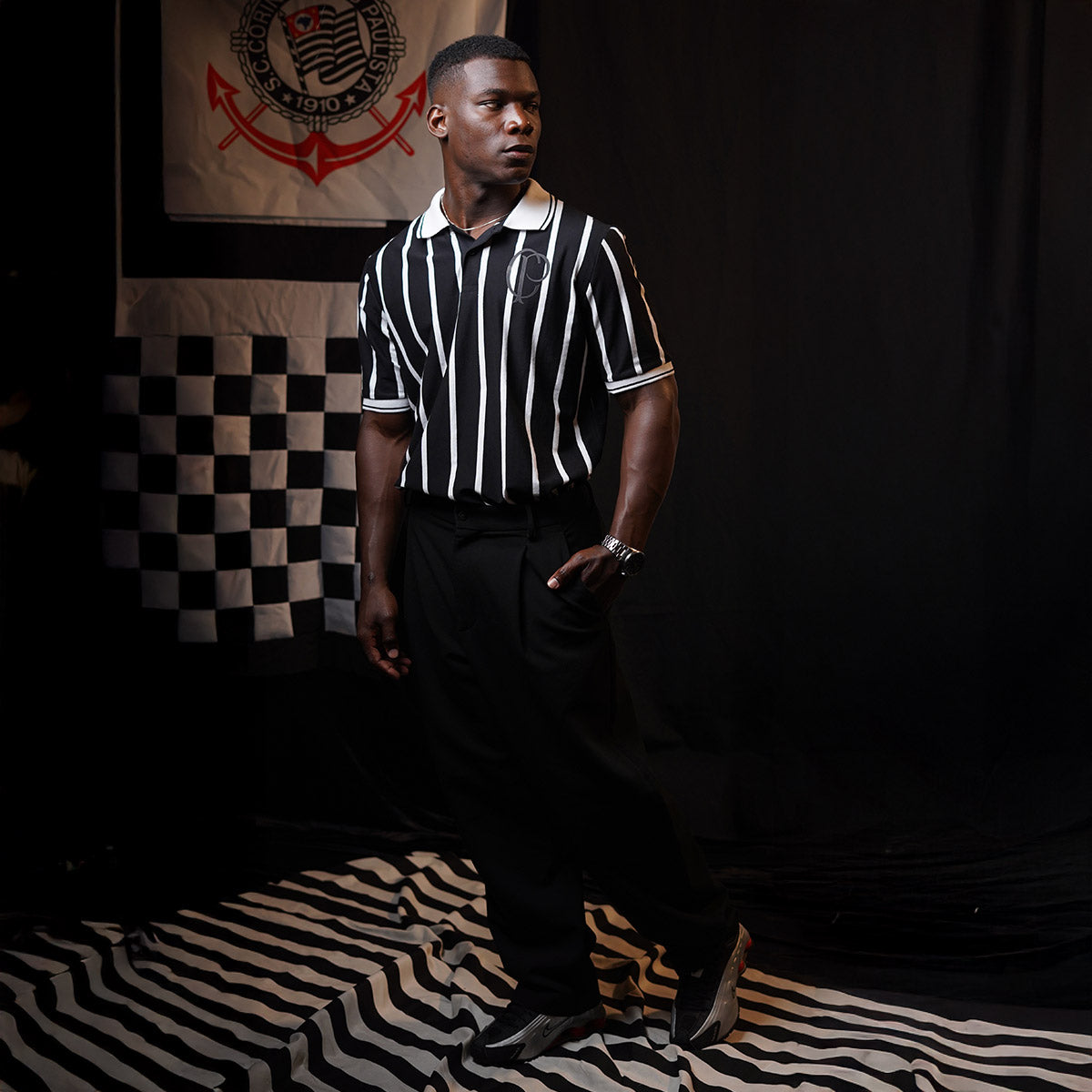 Corinthians Retro CP Lines Men's Polo T-Shirt