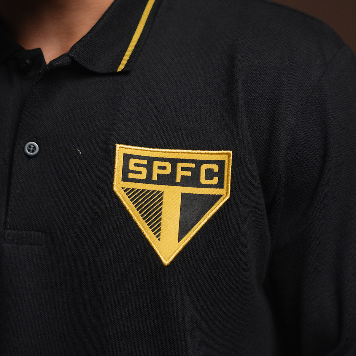 São Paulo Retro Gold Men's Polo T-Shirt