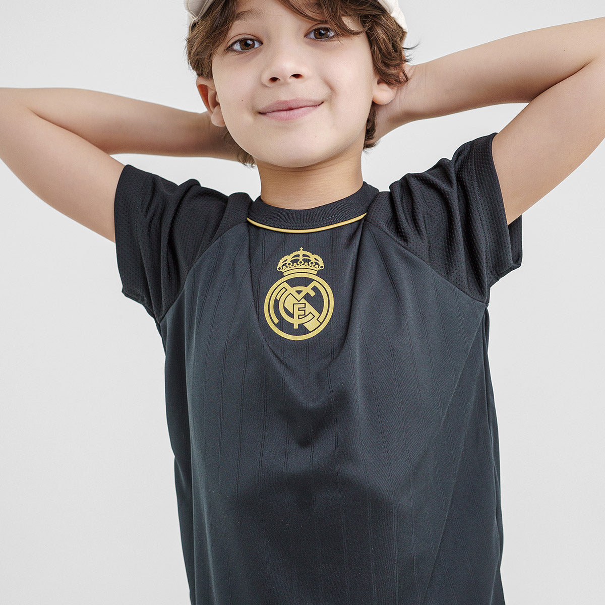 Real Madrid Retro Gold Unissex Kid's T-Shirt