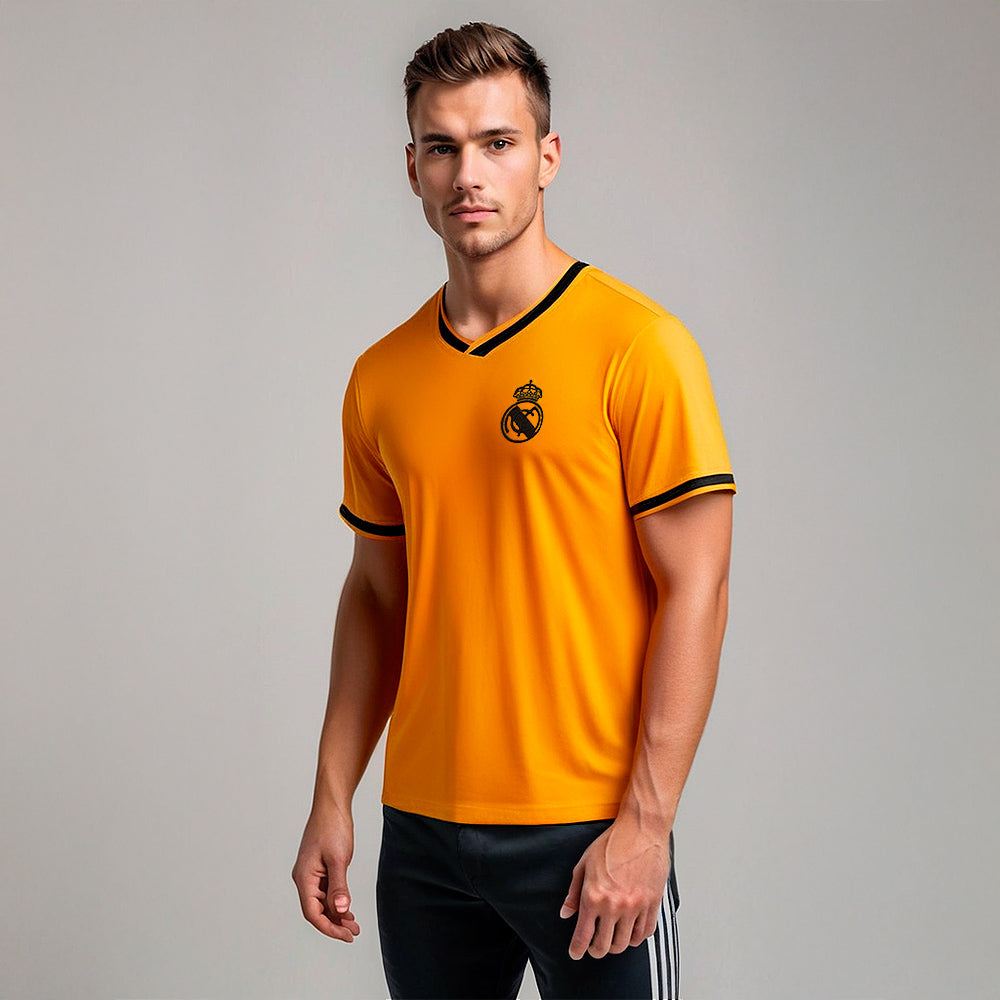 Real Madrid Retro Yellow Men's T-Shirt
