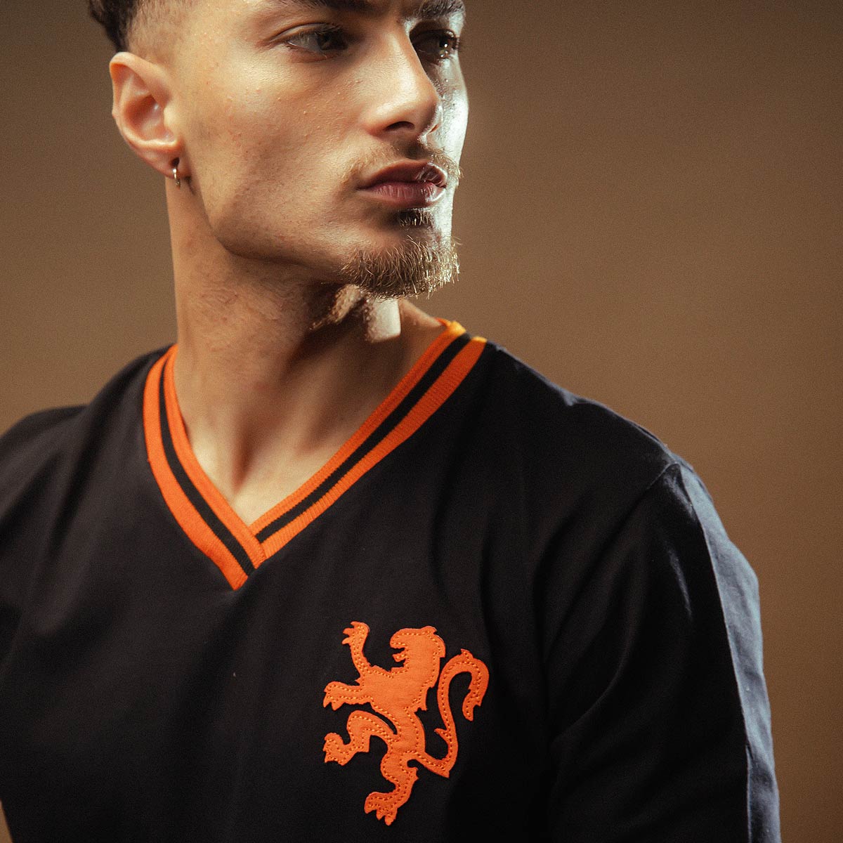 Netherlands Retro Limited Black Men's T-Shirt