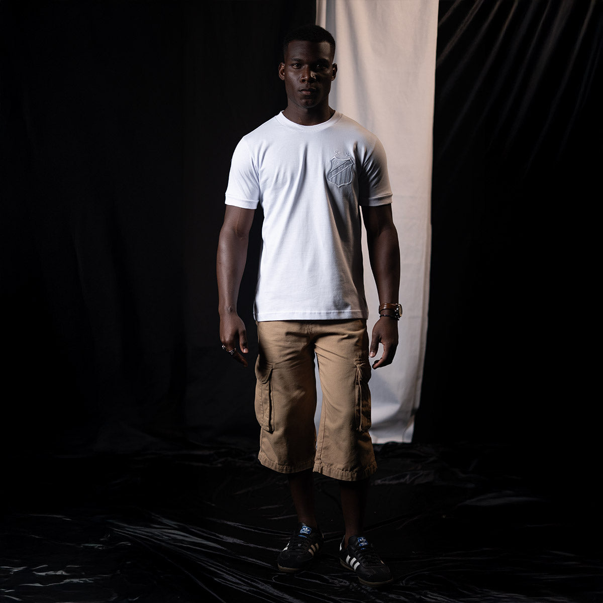 Santos Retro All White Men's T-Shirt