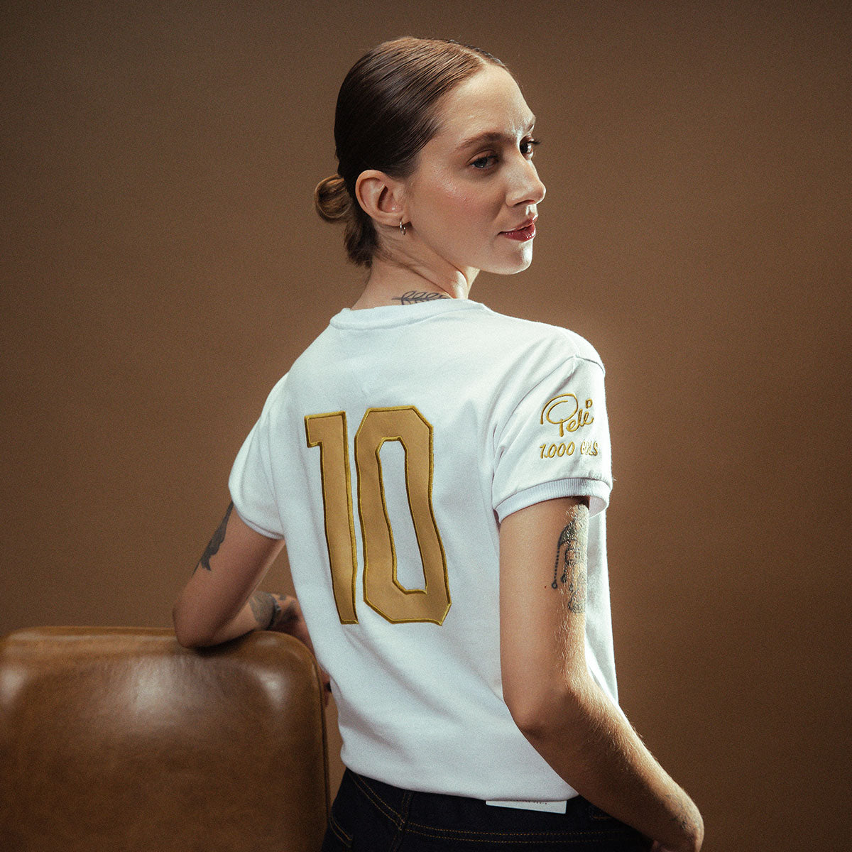 Santos Retro Pelé 1000 Goals White Woman's T-Shirt