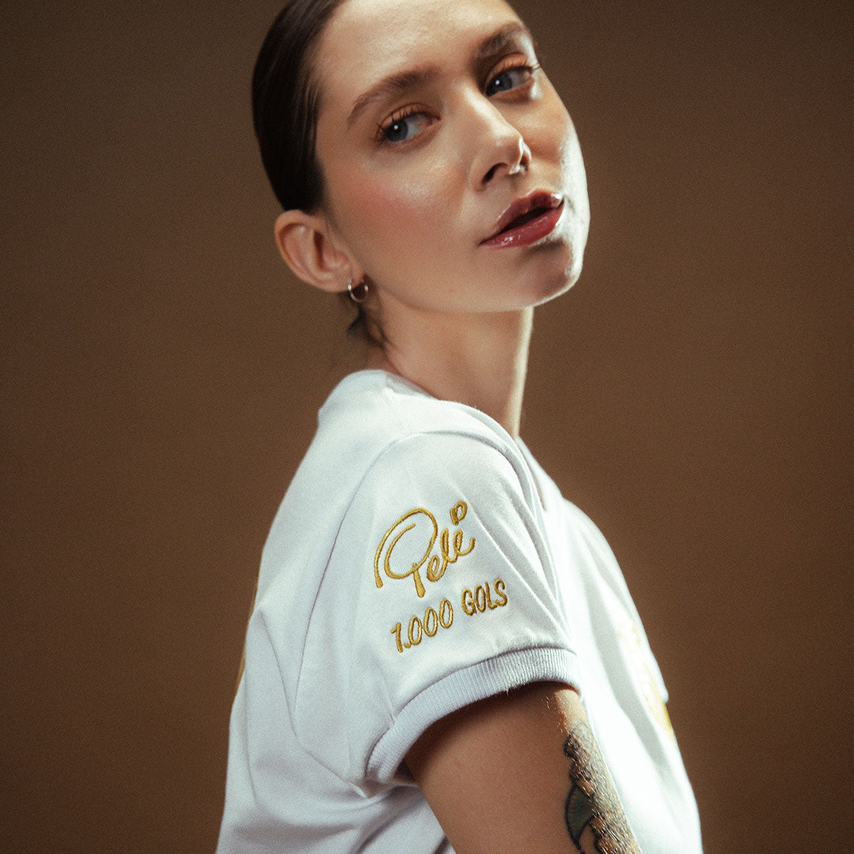 Santos Retro Pelé 1000 Goals White Woman's T-Shirt