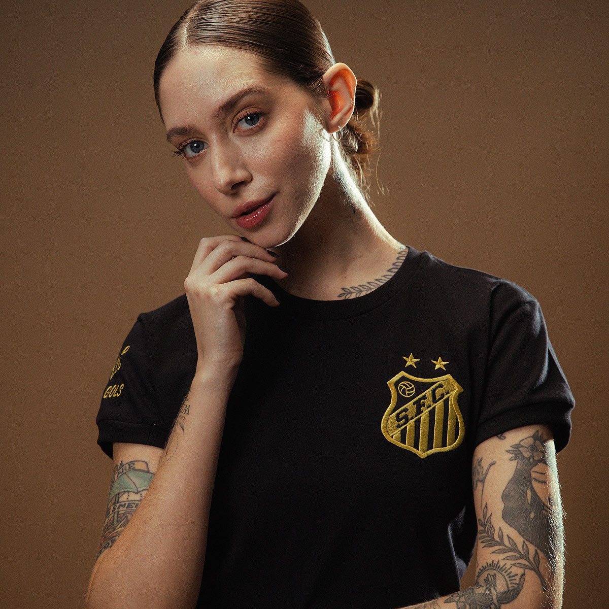 Santos Retro Pelé 1000 Goals Black Woman's T-Shirt