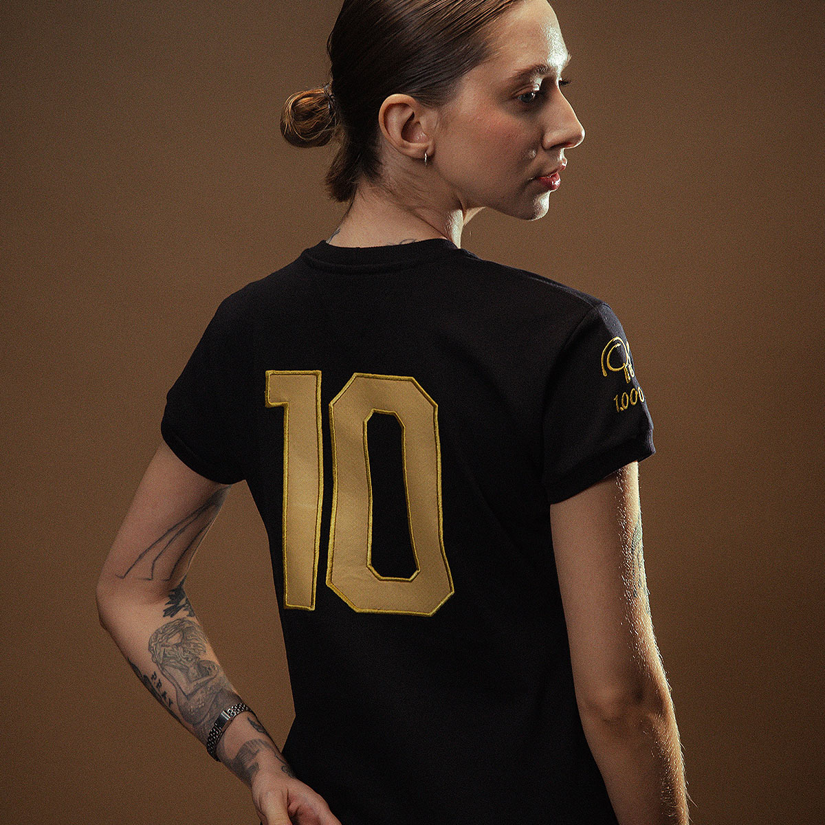 Santos Retro Pelé 1000 Goals Black Woman's T-Shirt