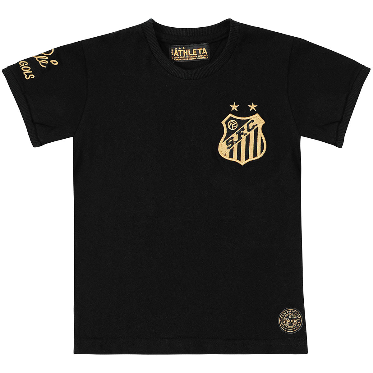Santos Retro Pelé 1000 Goals Black Unisex Kid's T-Shirt