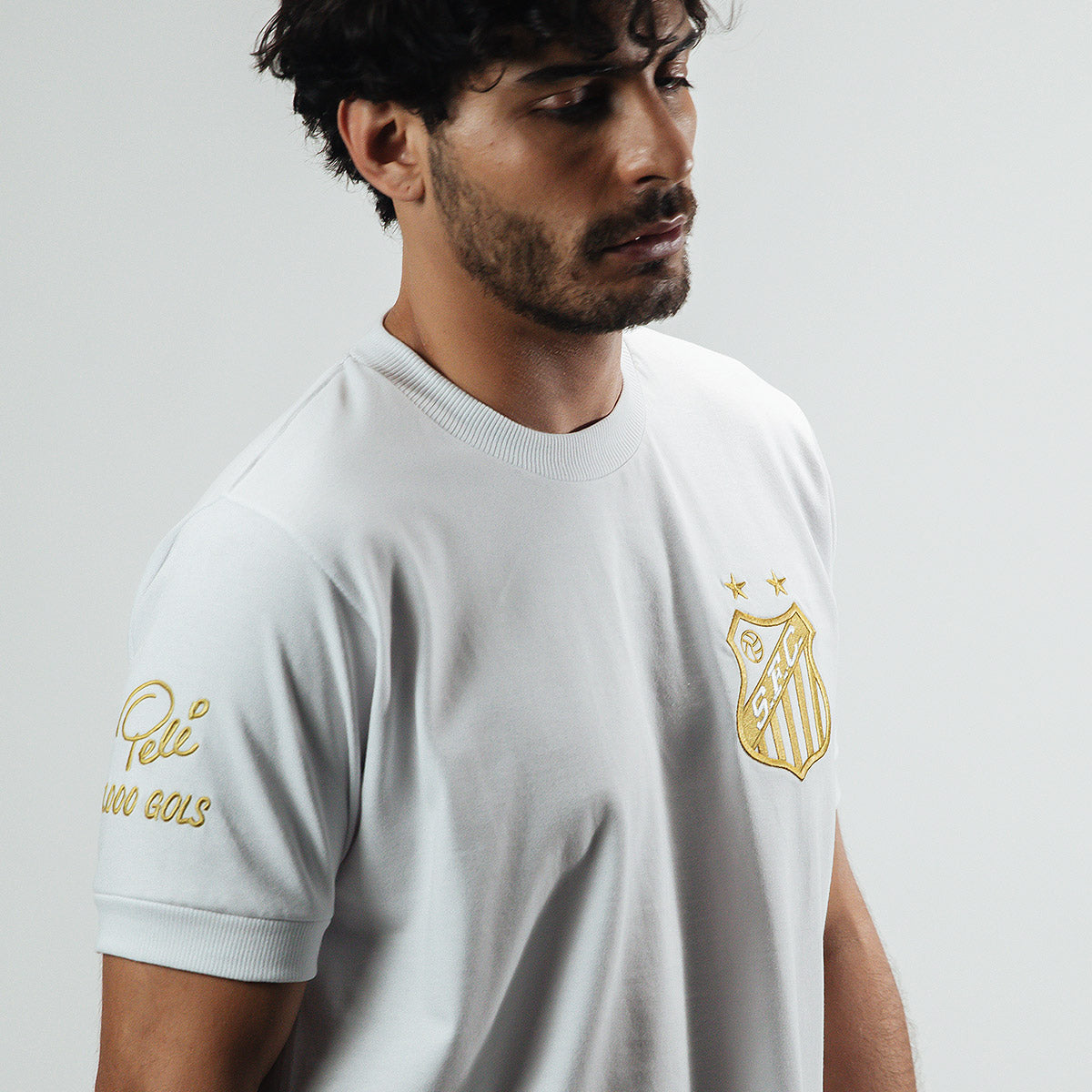 Santos Retro 100 Goals Pelé White Men's T-Shirt
