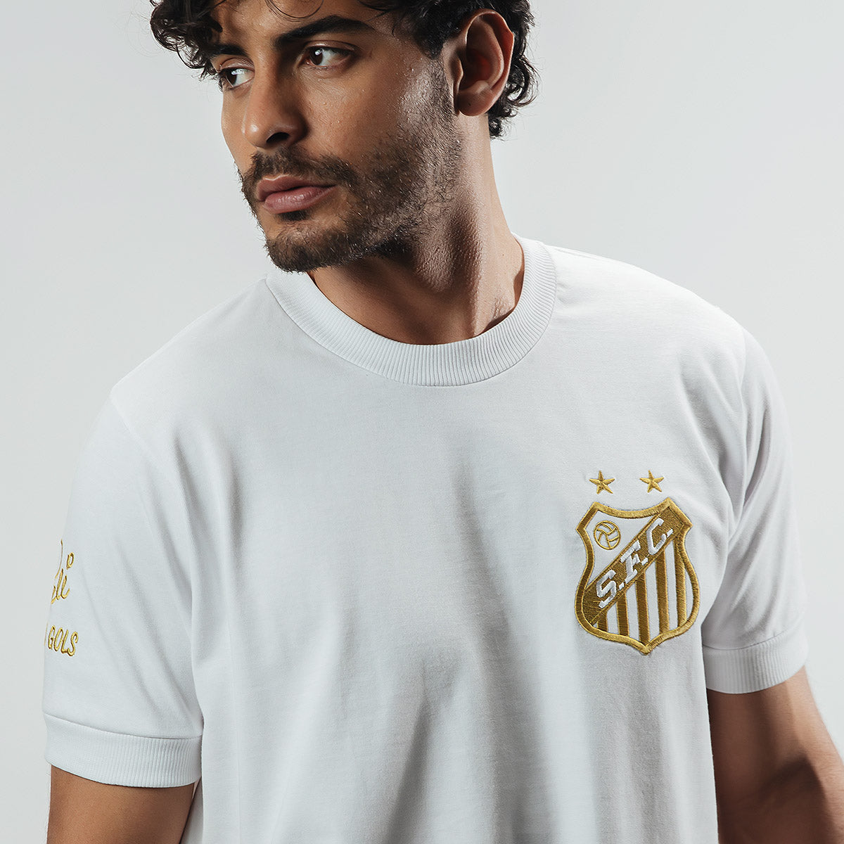 Santos Retro 100 Goals Pelé White Men's T-Shirt