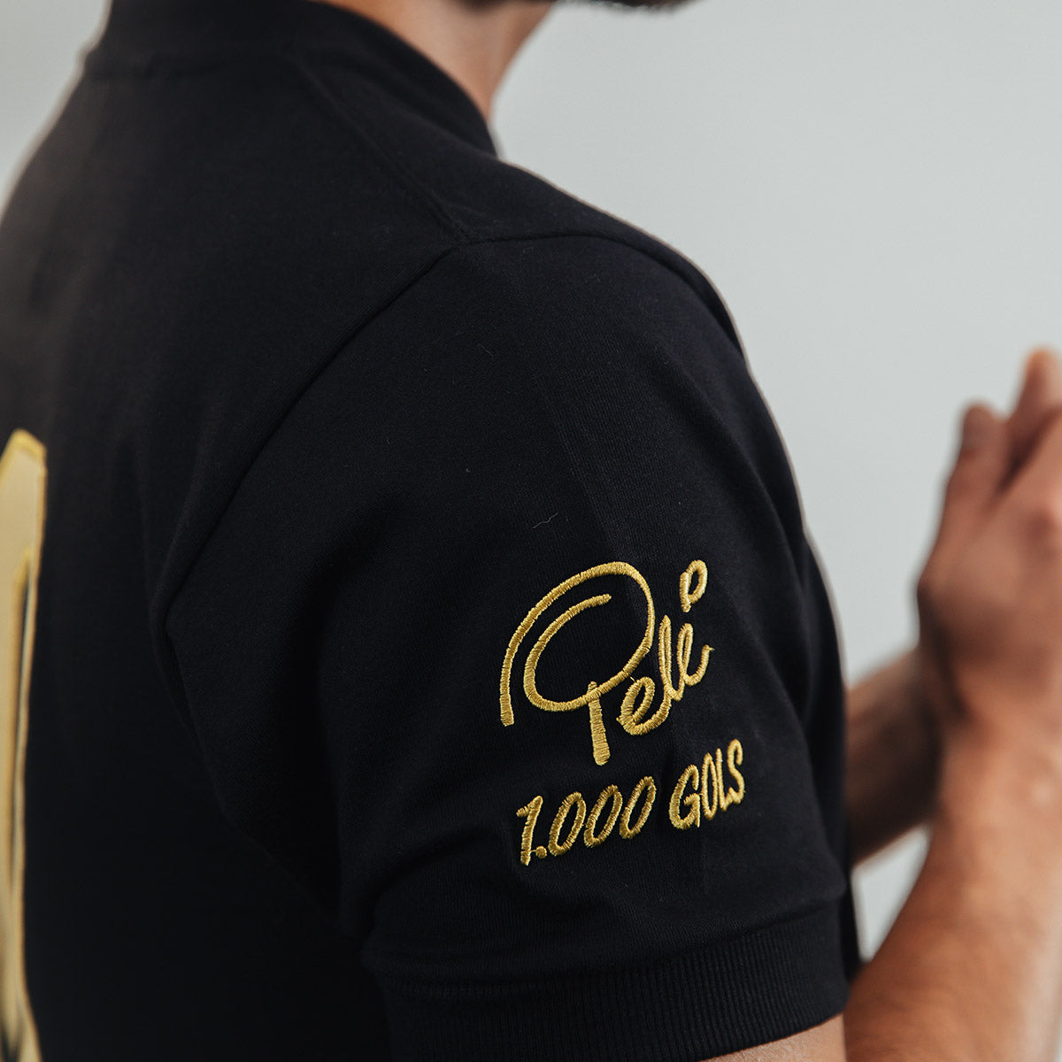 Santos Retro 100 Goals Pelé Black Men's T-Shirt