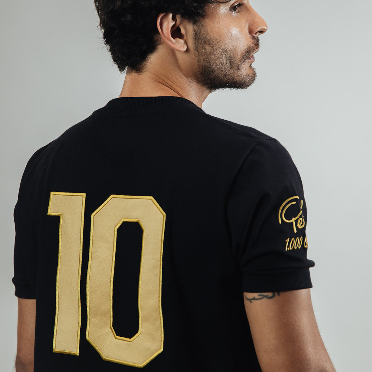 Santos Retro 100 Goals Pelé Black Men's T-Shirt