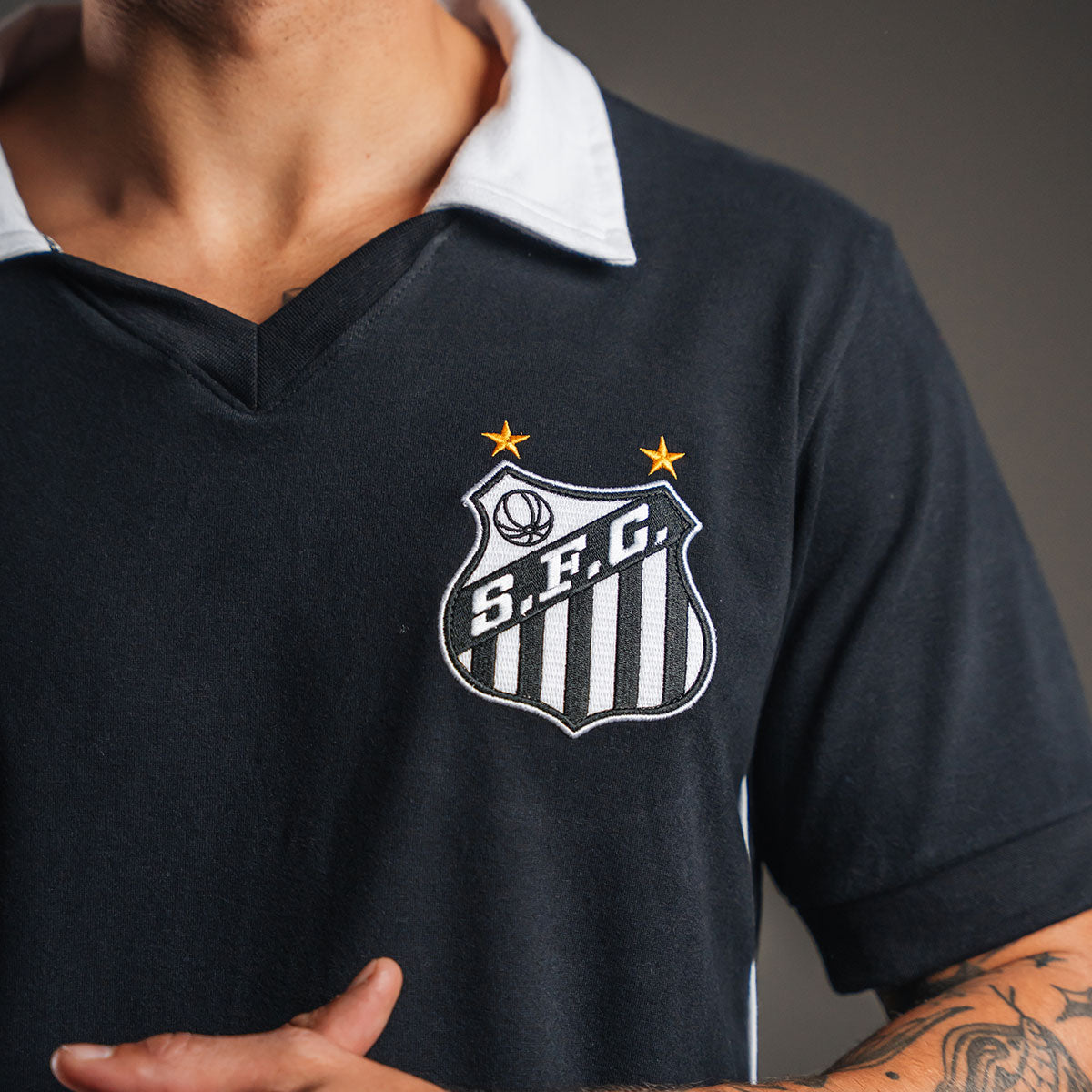 Santos Retro 2000 Black Men's T-Shirt