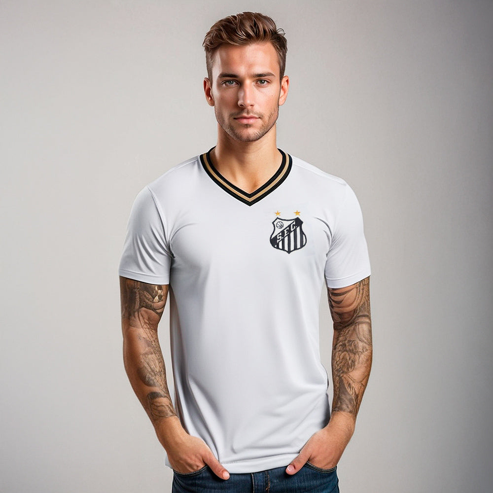Santos Retro White Men's T-Shirt