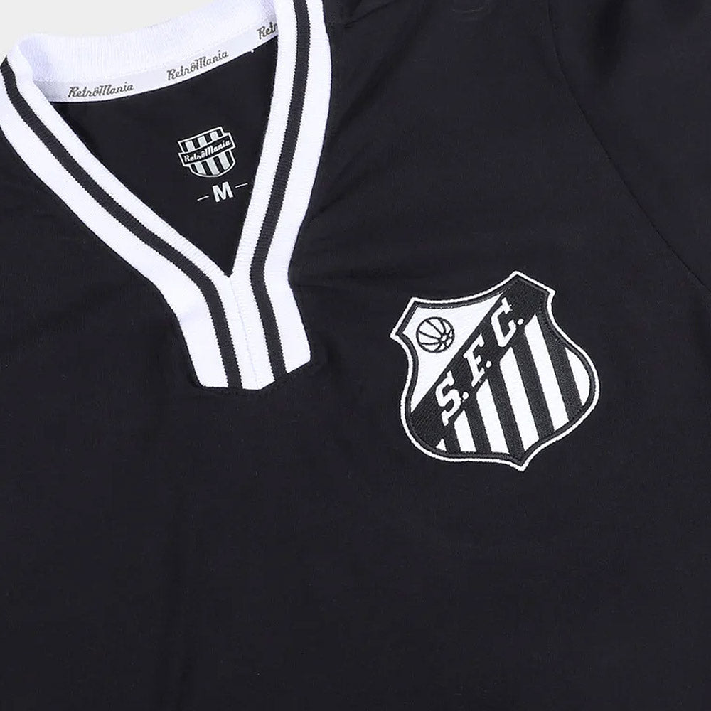 Santos Retro Vintage Black Men's T-Shirt