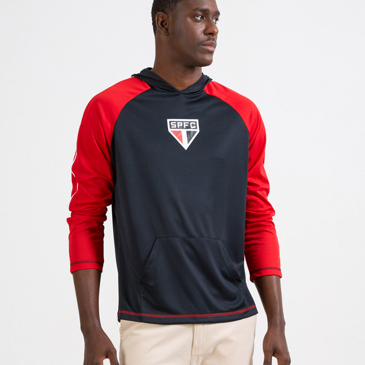 São Paulo Retro Dry Black Men's Long-Sleeved T-Shirt