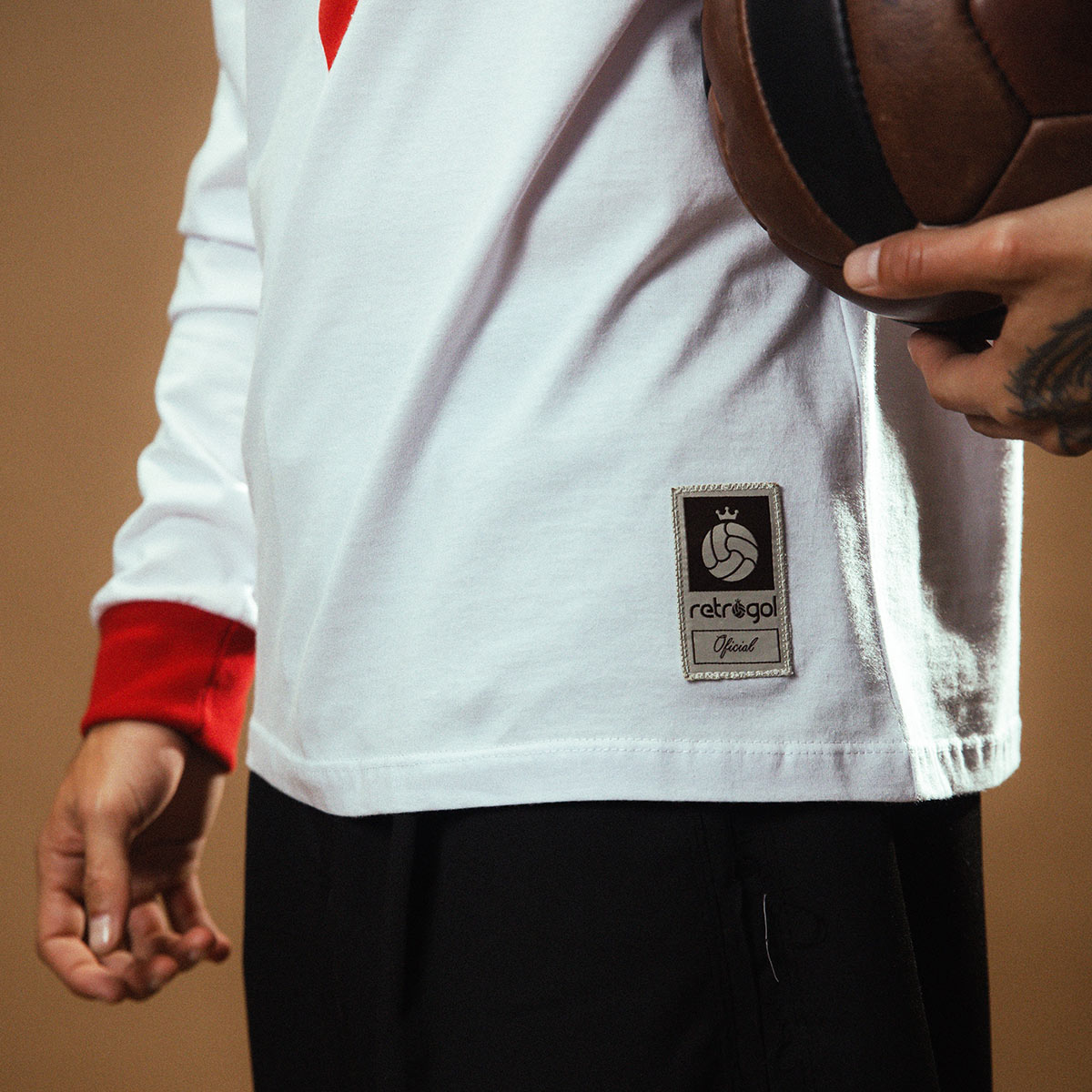 São Paulo Retro 1930 White Men's Long Sleeved T-Shirt