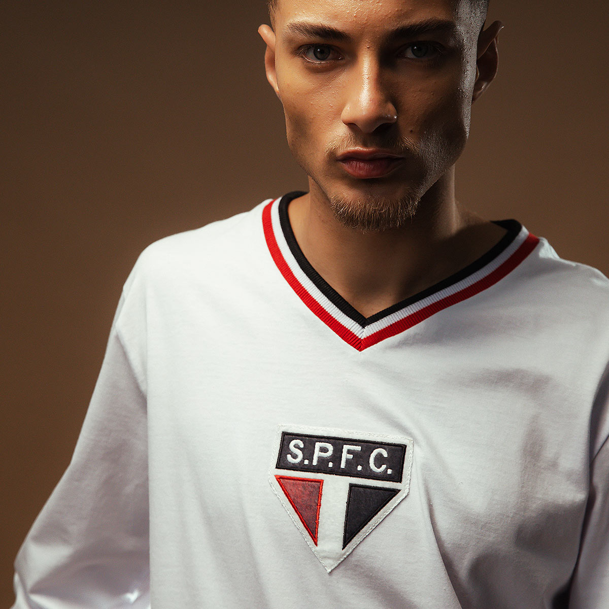 São Paulo Retro 1930 White Men's Long Sleeved T-Shirt