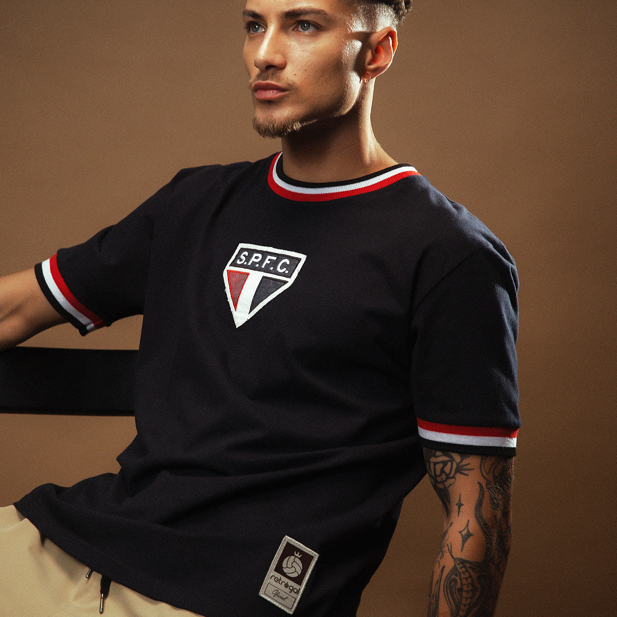 São Paulo Retro 1969 Black Men's T-Shirt