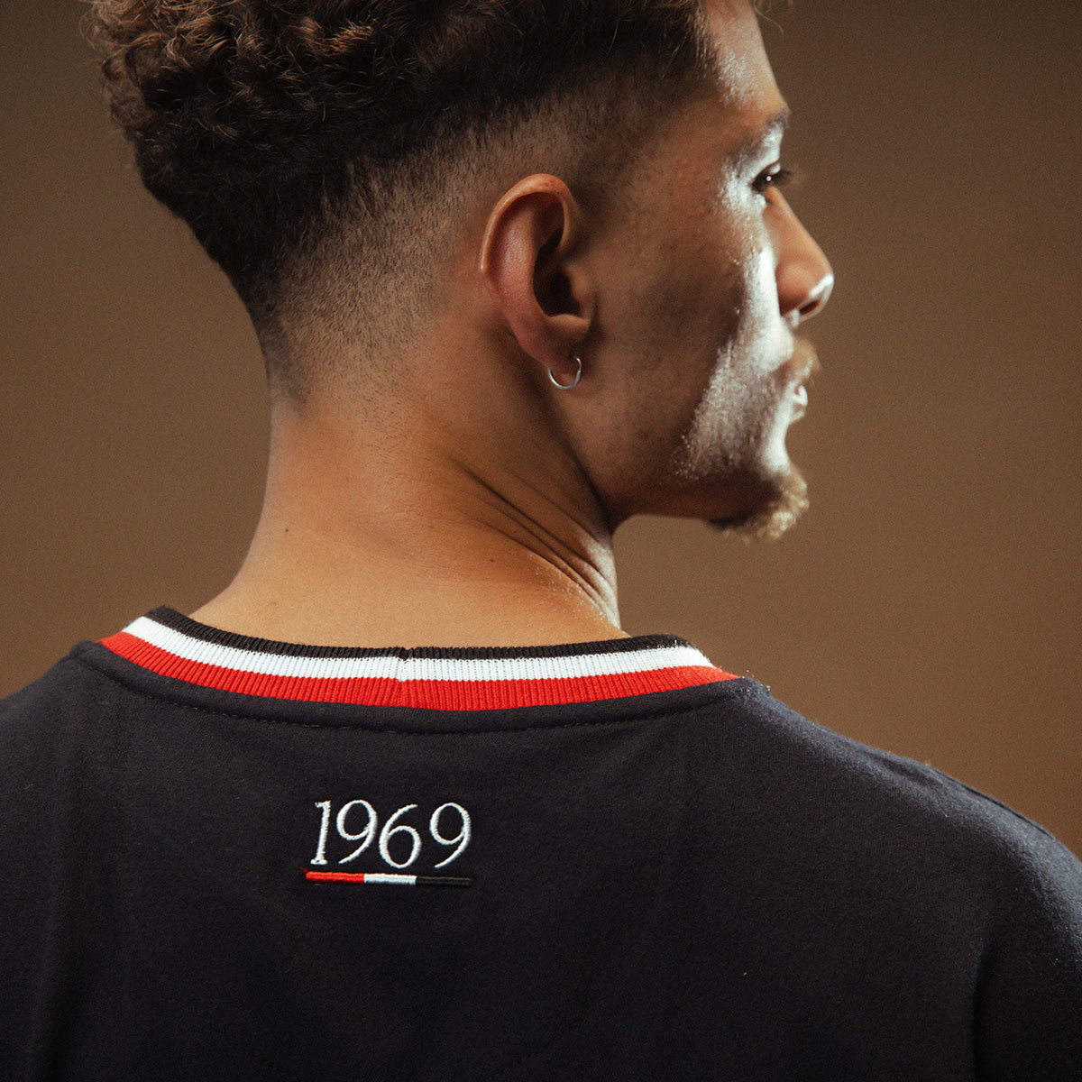 São Paulo Retro 1969 Black Men's Long Sleeved T-Shirt