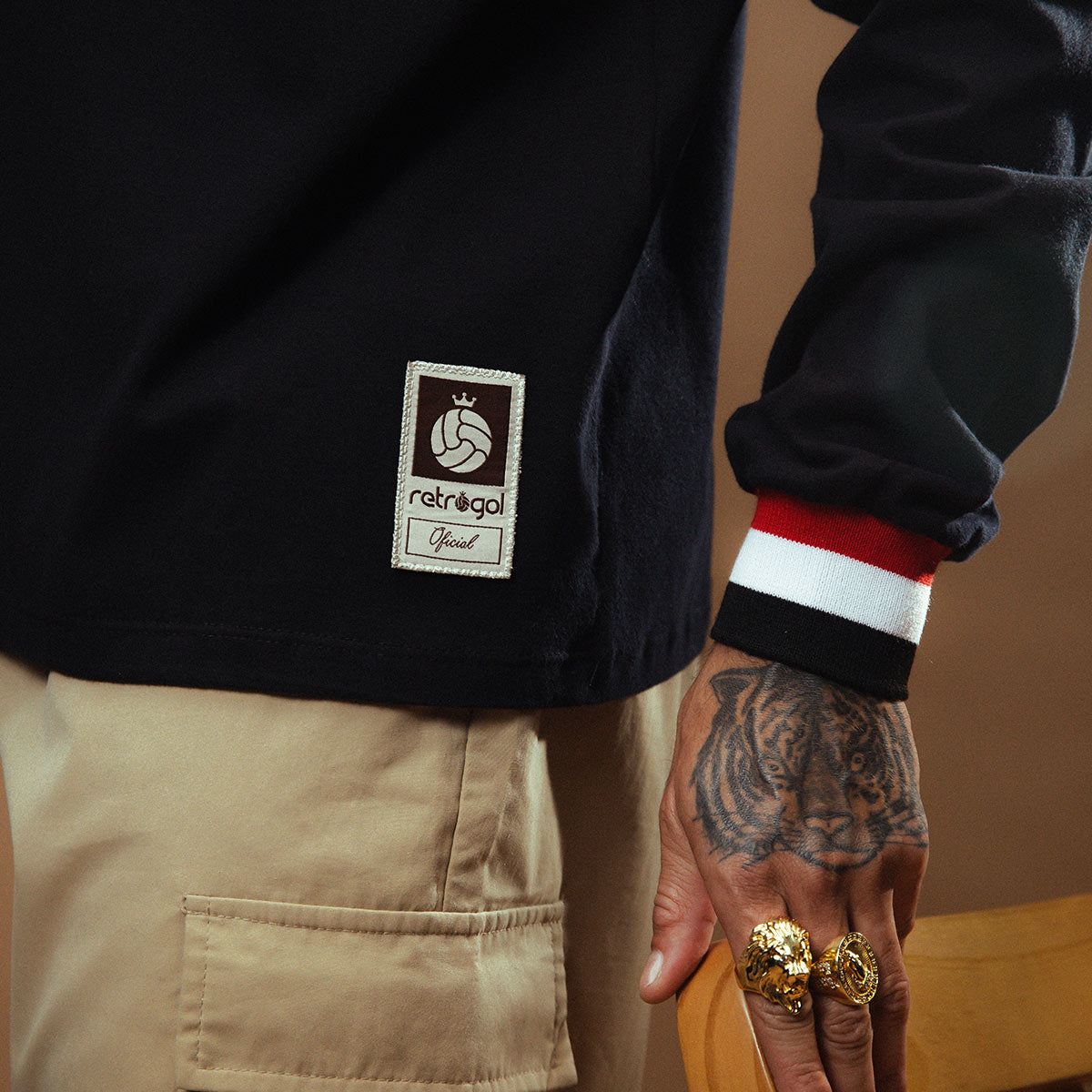 São Paulo Retro 1969 Black Men's Long Sleeved T-Shirt