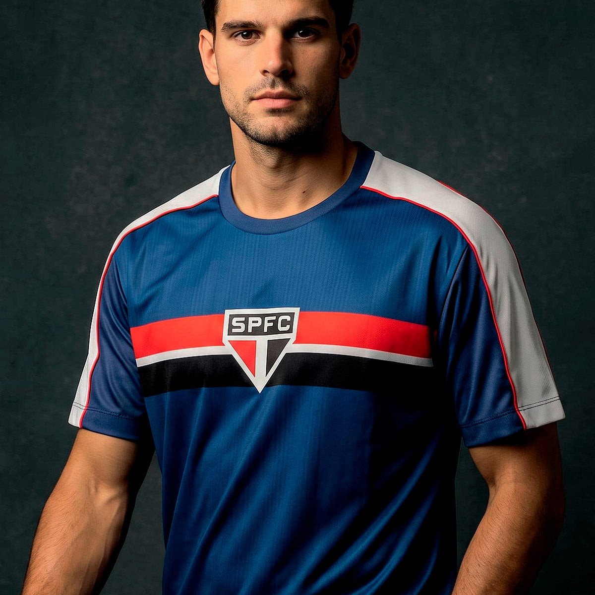 São Paulo Retro Dark Blue Men's T-Shirt