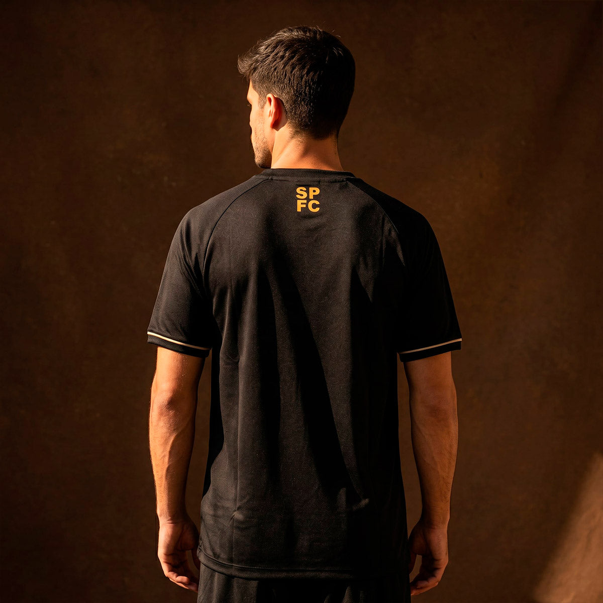 São Paulo Retro Dry Black+Gold Men's T-Shirt